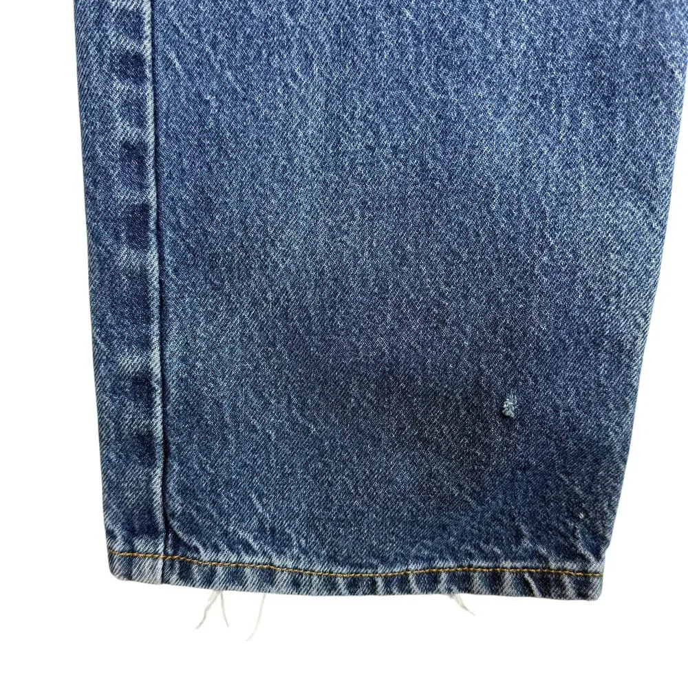 Levi's 505 Jeans Men 36x32 Blue Denim High-Rise Regular Fit Straight Leg Zip Fly